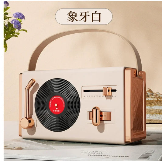 Creative Retro Bluetooth Speaker Wireless Mini Bass Portable Small Stereo Radio Bluetooth