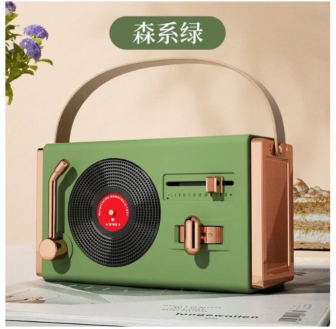 Creative Retro Bluetooth Speaker Wireless Mini Bass Portable Small Stereo Radio Bluetooth
