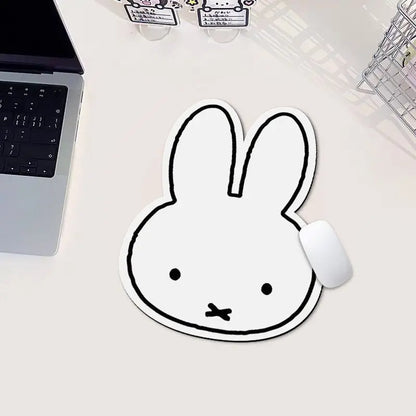 NEW Miffy Mouse Pad, Office and Home Use, Cartoon, Universal for Men and Women, Cute Non-Slip Soft Small-Shaped Desk Mat, Gift