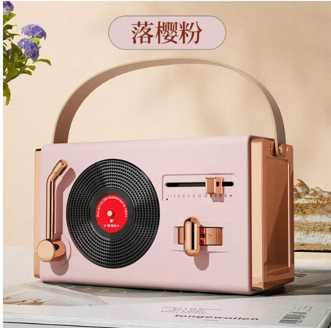Creative Retro Bluetooth Speaker Wireless Mini Bass Portable Small Stereo Radio Bluetooth