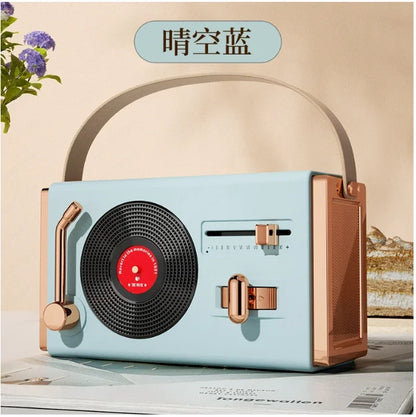 Creative Retro Bluetooth Speaker Wireless Mini Bass Portable Small Stereo Radio Bluetooth