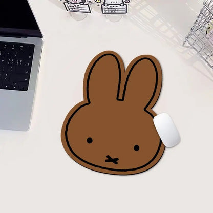 NEW Miffy Mouse Pad, Office and Home Use, Cartoon, Universal for Men and Women, Cute Non-Slip Soft Small-Shaped Desk Mat, Gift
