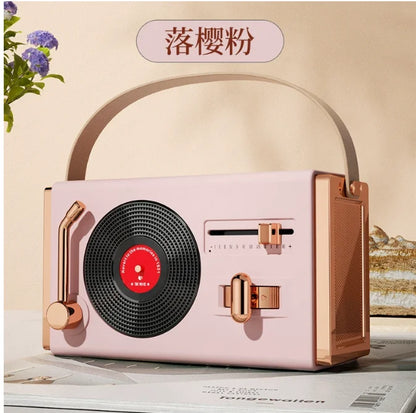 Creative Retro Bluetooth Speaker Wireless Mini Bass Portable Small Stereo Radio Bluetooth