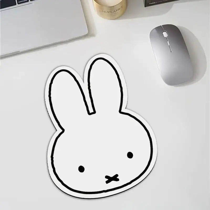NEW Miffy Mouse Pad, Office and Home Use, Cartoon, Universal for Men and Women, Cute Non-Slip Soft Small-Shaped Desk Mat, Gift