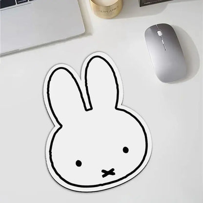 NEW Miffy Mouse Pad, Office and Home Use, Cartoon, Universal for Men and Women, Cute Non-Slip Soft Small-Shaped Desk Mat, Gift