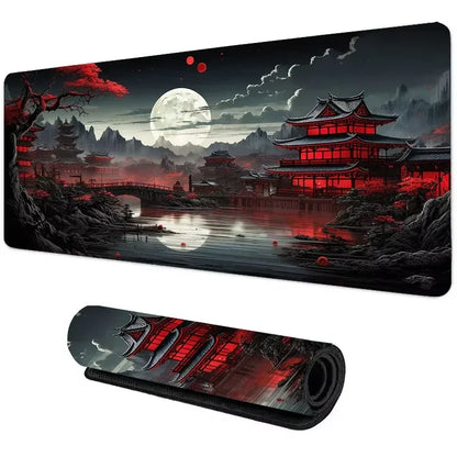 Sunset Mountain View Silicone Gaming Mouse Pad Large Keyboard Pad Topographic Mouse Pad for Keyboard with Anti-Slip Table Mat