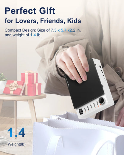 Portable CD Player with Speakers Bluetooth Rechargeable Small Compact Retro CD Players for Home Personal Desktop with USB