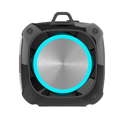 Popular RGB LED Lights Speaker Rockmia EBS-045  BT 5.0 Portable Wireless Bluetooth Music Player  Micrphone Built TF Card Support