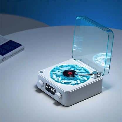 Mini Retro Bluetooth Speaker Portable Sleep Aid Bluetooth Speaker with RGB Lights Supporting TF Card Subwoofer Gift