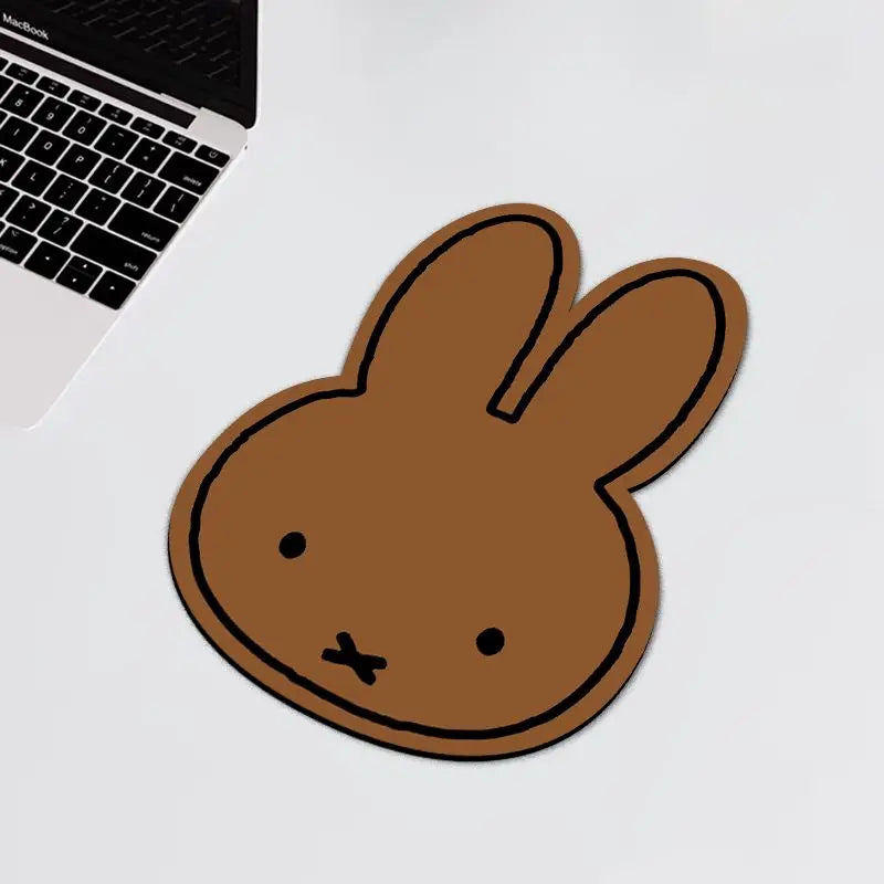 NEW Miffy Mouse Pad, Office and Home Use, Cartoon, Universal for Men and Women, Cute Non-Slip Soft Small-Shaped Desk Mat, Gift