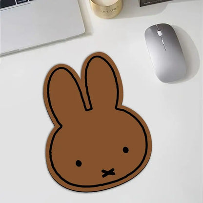NEW Miffy Mouse Pad, Office and Home Use, Cartoon, Universal for Men and Women, Cute Non-Slip Soft Small-Shaped Desk Mat, Gift